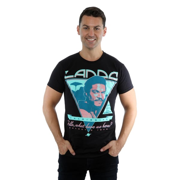 Star Wars Mens Lando Poster Cotton T-Shirt