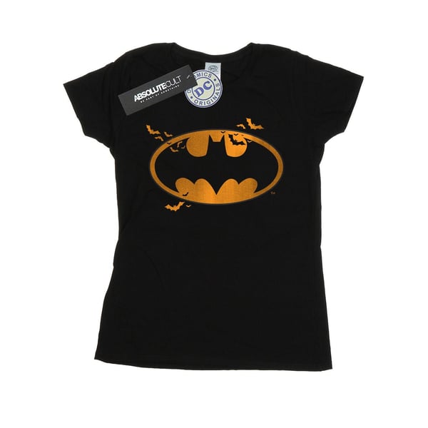 DC Comics Womens/Ladies Batman Halloween Logo Cotton T-Shirt