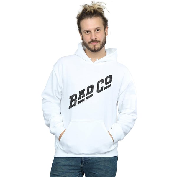 Bad Company Mens Distressed Logo Hoodie