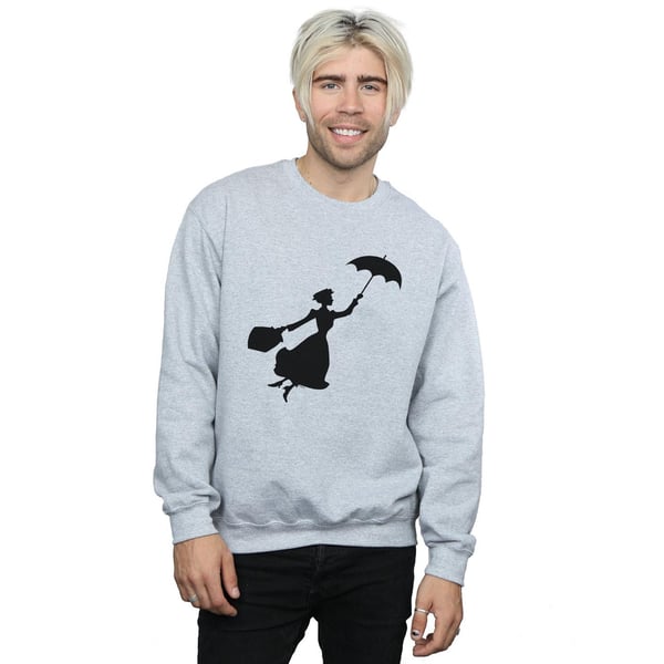 Disney Mens Mary Poppins Flying Silhouette Sweatshirt