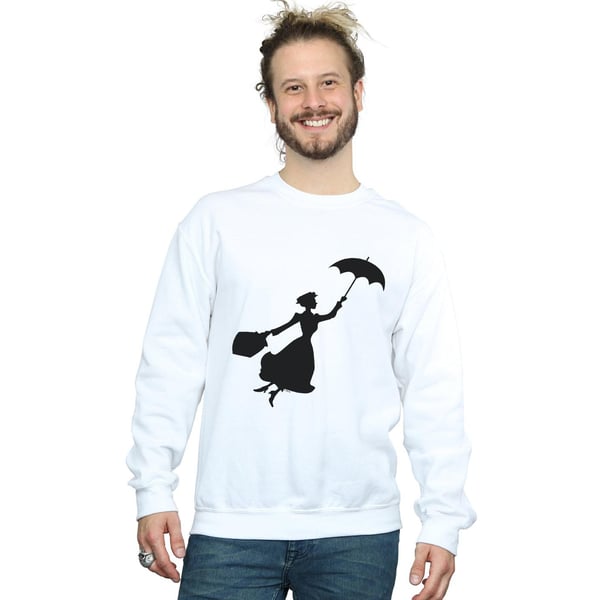 Disney Mens Mary Poppins Flying Silhouette Sweatshirt