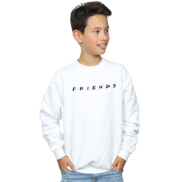 Friends Sweatshirt med tekstlogo til drenge