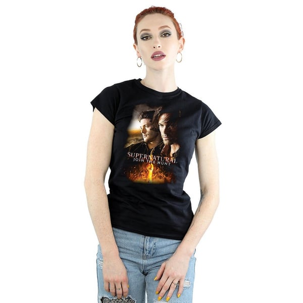 Supernatural Womens/Ladies Poster Cotton T-Shirt