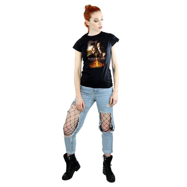 Supernatural Womens/Ladies Poster Cotton T-Shirt