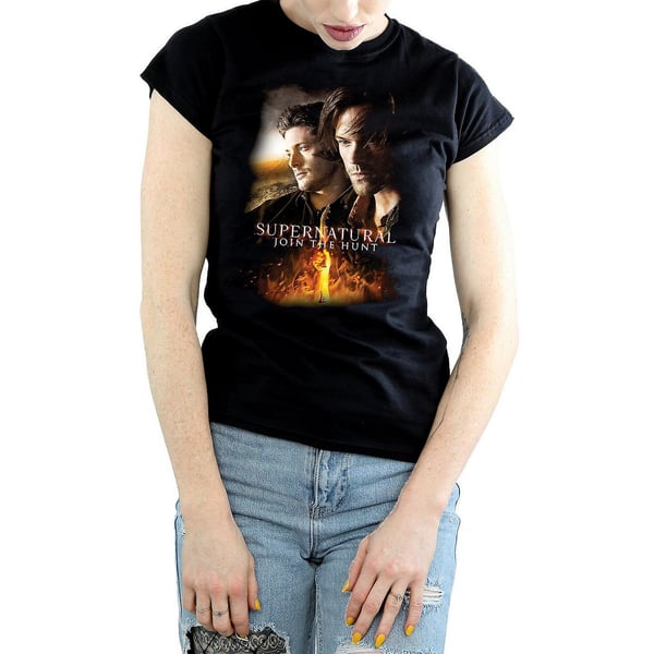 Supernatural Womens/Ladies Poster Cotton T-Shirt Supernatural Womens/Ladies Poster Cotton T-Shirt