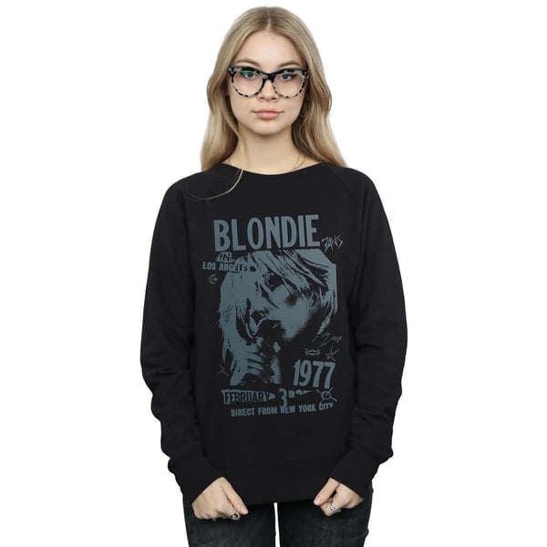 Blondie Womens/Ladies Tour 1977 Chest Sweatshirt