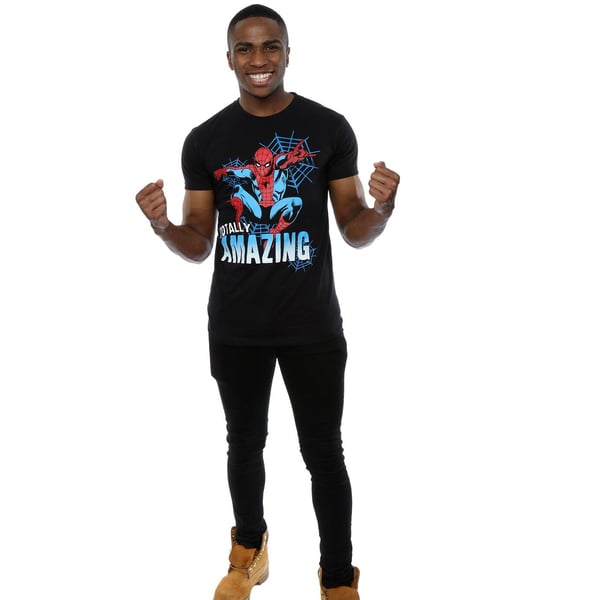 Spider-Man Mens Totally Amazing Cotton T-Shirt