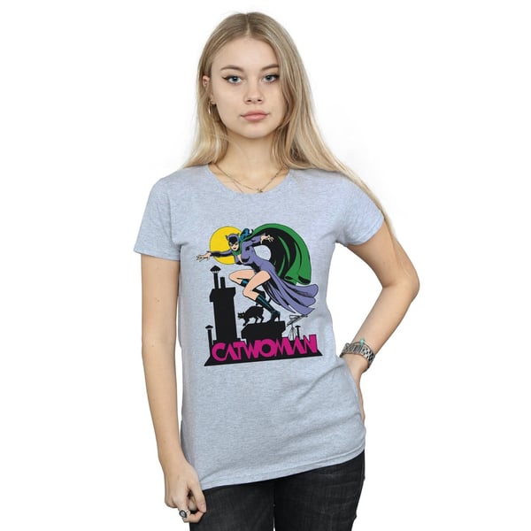 DC Comics Womens/Ladies Catwoman Text Logo Cotton T-Shirt