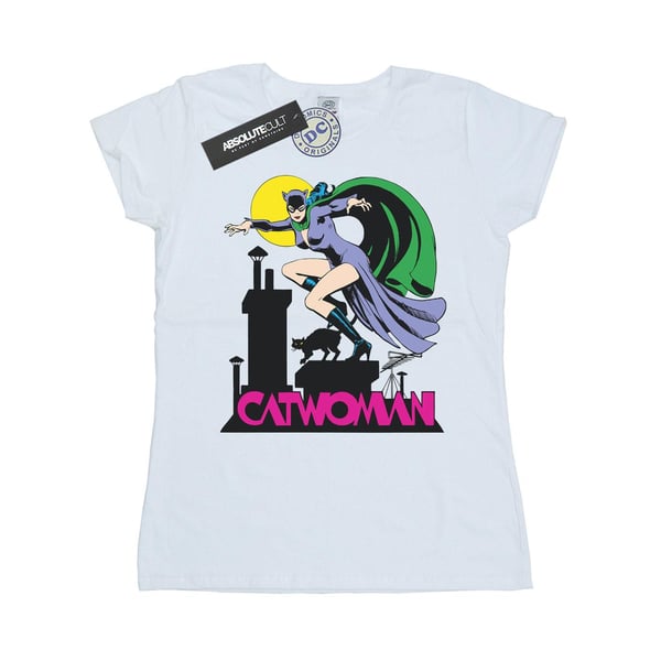 DC Comics Dam/Kvinnor Catwoman Text Logotyp T-shirt i Bomull