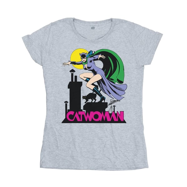DC Comics Womens/Ladies Catwoman Text Logo Cotton T-Shirt
