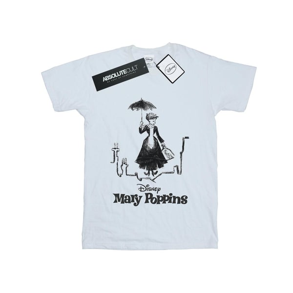 Disney Womens/Ladies Mary Poppins Rooftop Landing Cotton Boyfriend T-Shirt