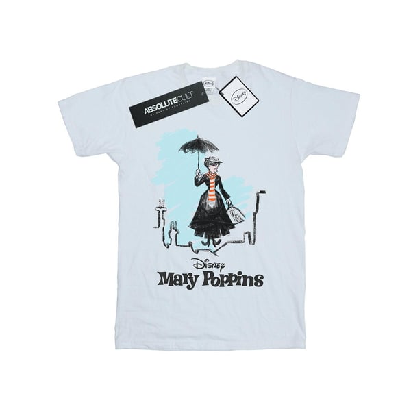Disney Womens/Ladies Mary Poppins Rooftop Landing Colour Cotton Boyfriend T-Shirt