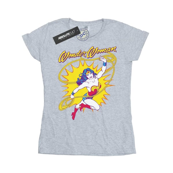 DC Comics Womens/Ladies Wonder Woman Leap Cotton T-Shirt
