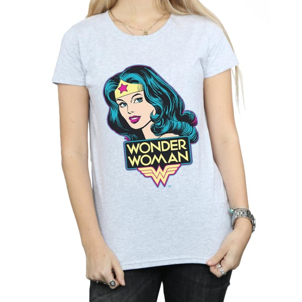 DC Comics Womens/Ladies Wonder Woman Head Cotton T-Shirt