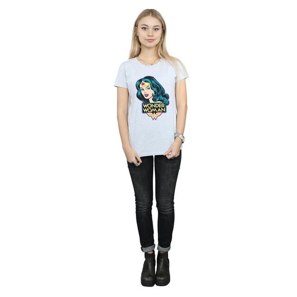 DC Comics Womens/Ladies Wonder Woman Head Cotton T-Shirt