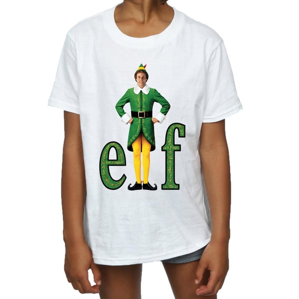 Elf Girls Buddy Logo Cotton T-Shirt
