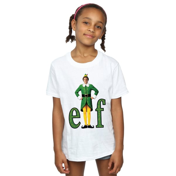 Elf Girls Buddy Logo Cotton T-Shirt