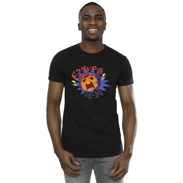 Disney Mens Big Hero 6 Baymax Hiro Angry Manga T-Shirt