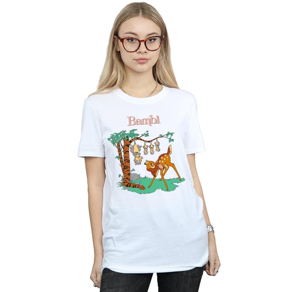 Disney Womens/Ladies Bambi Tilted Up Cotton Boyfriend T-Shirt