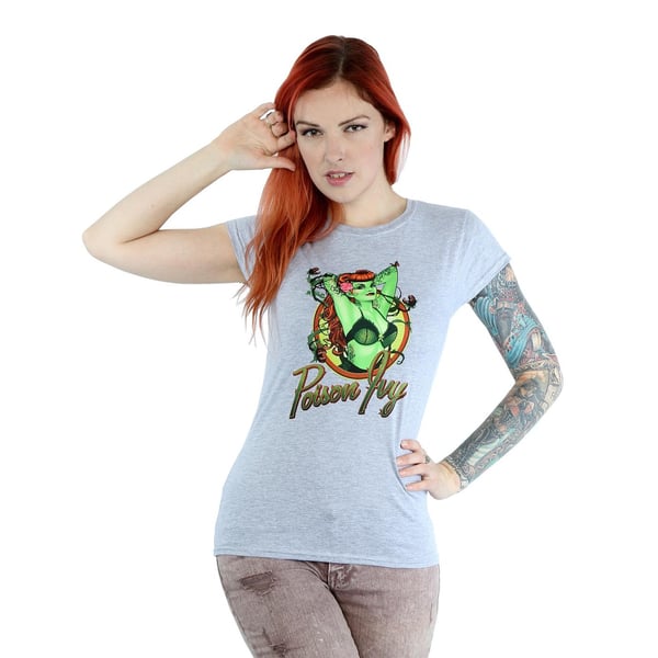 DC Bombshells Womens/Ladies Poison Ivy Badge Heather T-Shirt