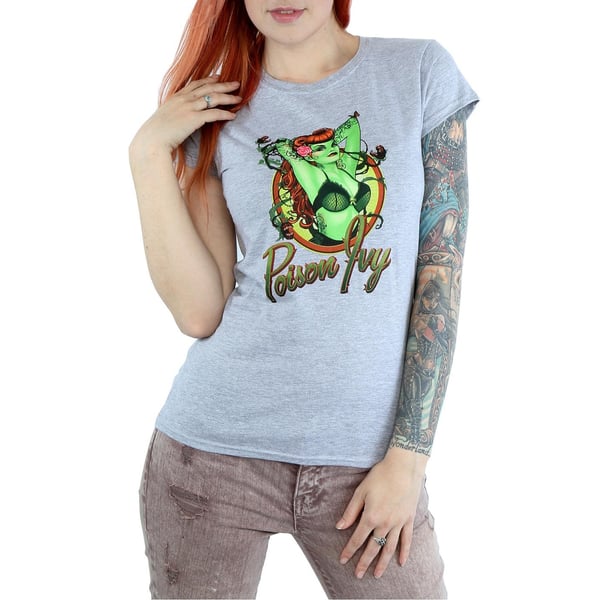 DC Bombshells Womens/Ladies Poison Ivy Badge Heather T-Shirt