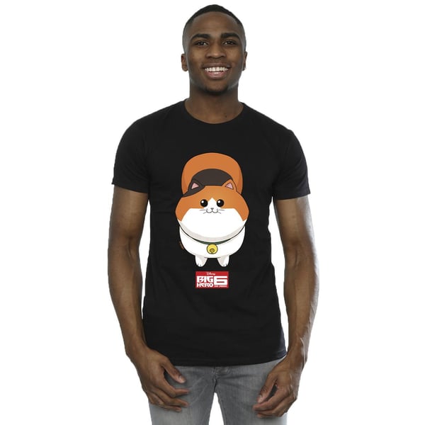 Disney Mens Big Hero 6 Baymax Kitten Face T-Shirt