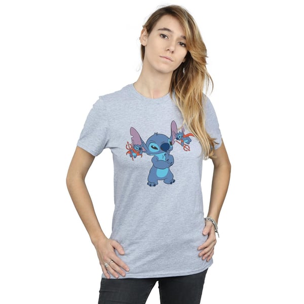 Disney Womens/Ladies Lilo And Stitch Little Devils Cotton Boyfriend T-Shirt