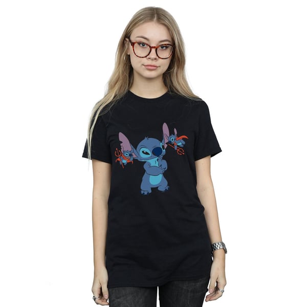 Disney Womens/Ladies Lilo And Stitch Little Devils Cotton Boyfriend T-Shirt