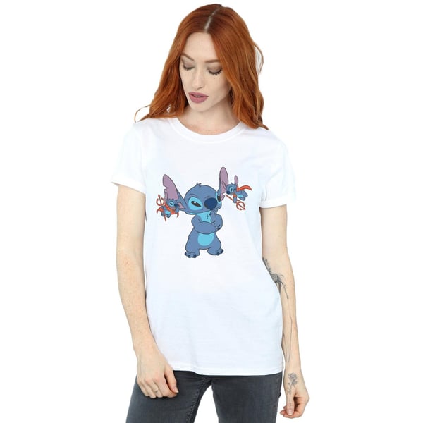 Disney Womens/Ladies Lilo And Stitch Little Devils Cotton Boyfriend T-Shirt