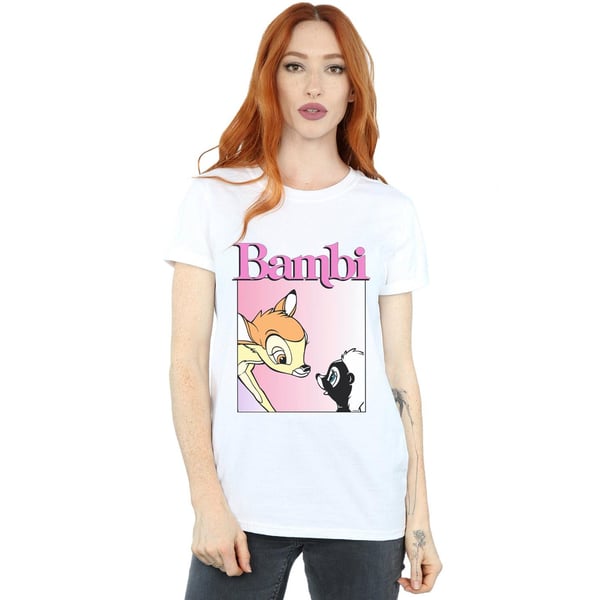 Disney Womens/Ladies Bambi Nice To Meet You Cotton Boyfriend T-Shirt