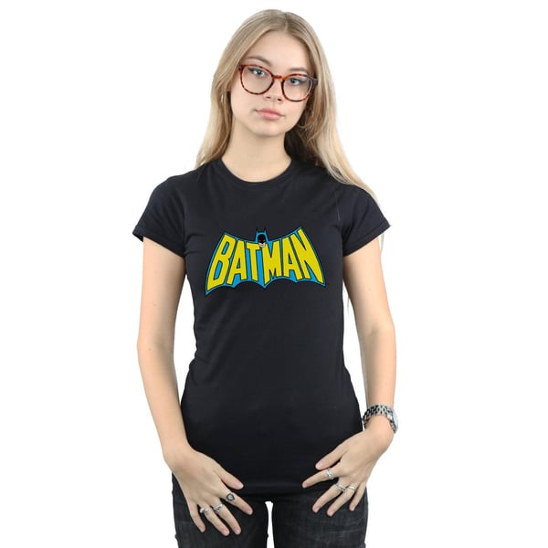 DC Comics Womens/Ladies Batman Retro Logo Cotton T-Shirt
