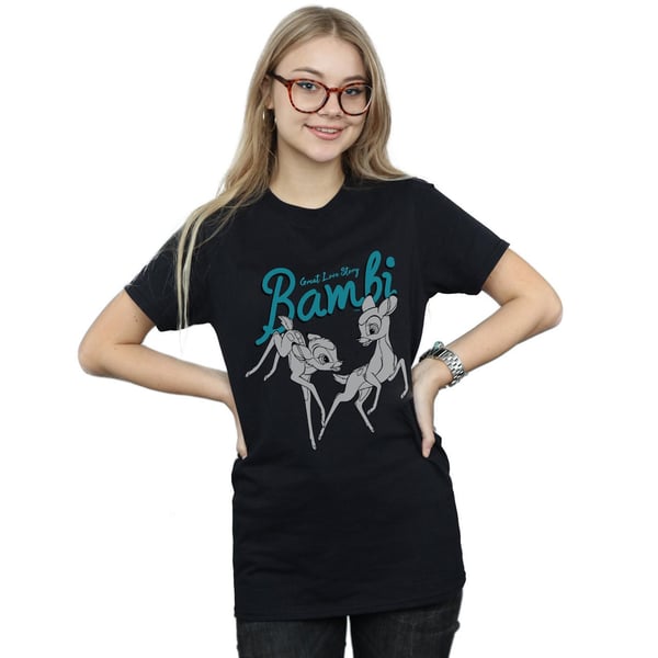 Disney Womens/Ladies Bambi Great Love Story Cotton Boyfriend T-Shirt