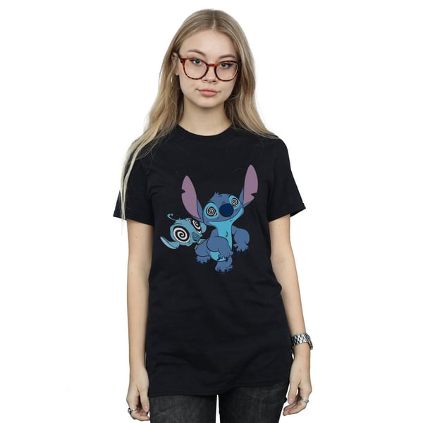 Disney Womens/Ladies Lilo And Stitch Hypnotized Cotton Boyfriend T-Shirt