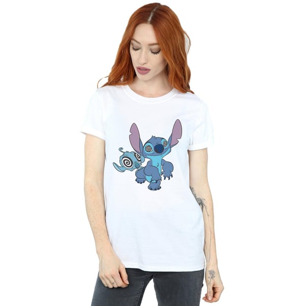 Disney Womens/Ladies Lilo And Stitch Hypnotized Cotton Boyfriend T-Shirt