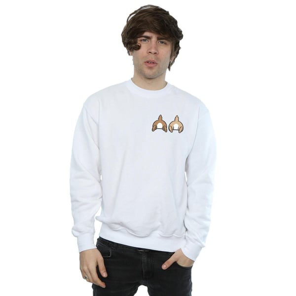 Disney Mens Chip N Dale Backside Breast Print Sweatshirt