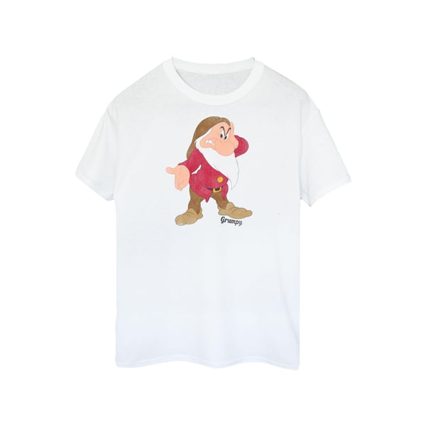 Lumikki ja seitsemän kääpiötä Naisten/Naisten Grumpy puuvillainen Boyfriend T-paita