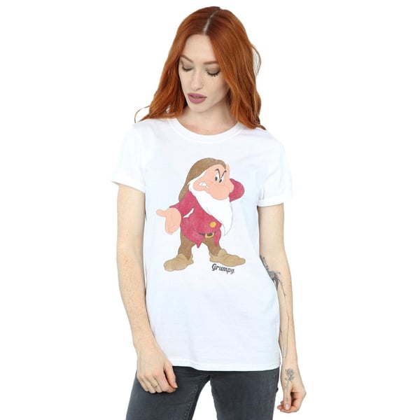 Snow White And The Seven Dwarfs Womens/Ladies Grumpy Cotton Boyfriend T-Shirt