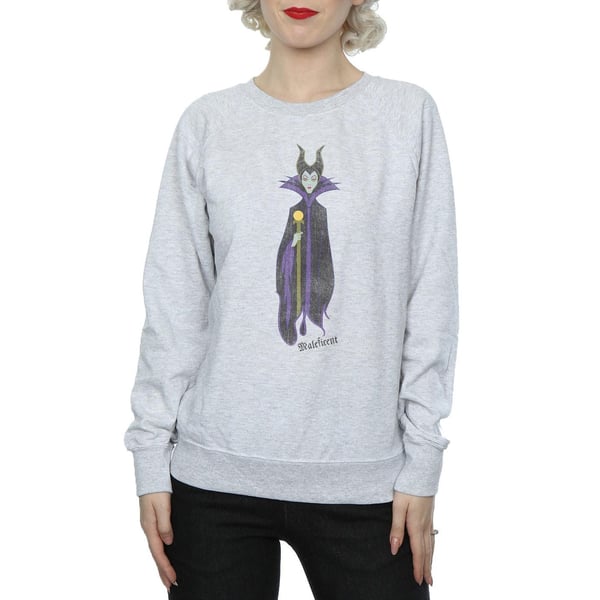 Sleeping Beauty Womens/Ladies Classic Maleficent Heather Sweatshirt