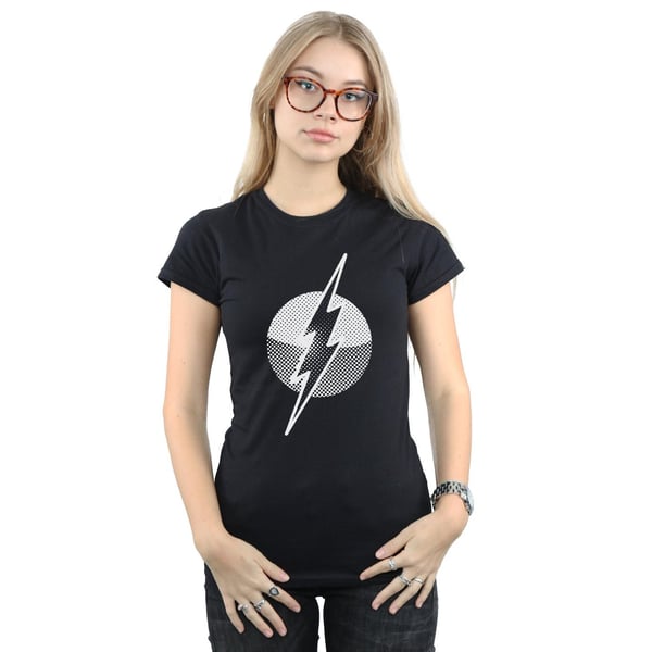 DC Comics Womens/Ladies Flash Spot Logo Cotton T-Shirt