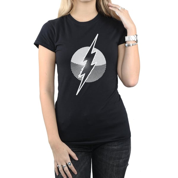 DC Comics Womens/Ladies Flash Spot Logo Cotton T-Shirt