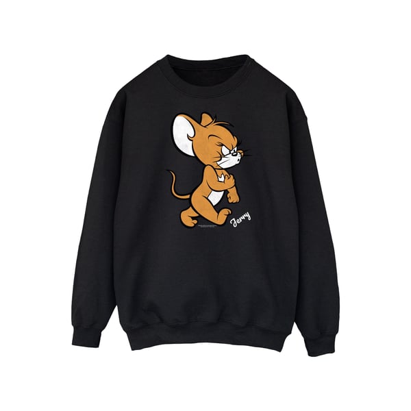 Tom and Jerry Mens Angry Mouse Cotton Sweatshirt