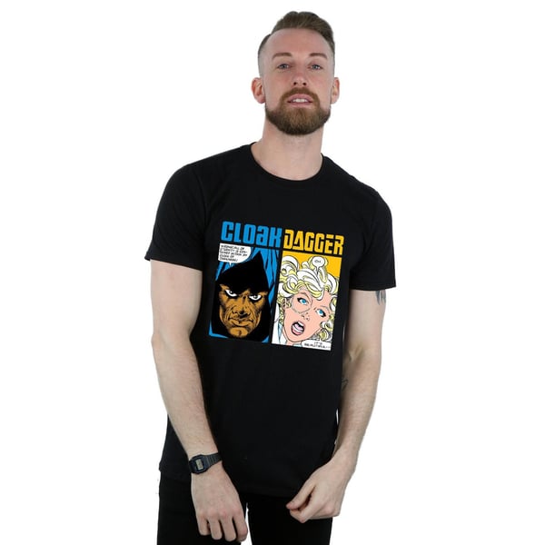 Marvel Mens Cloak And Dagger Comic Panels T-Shirt