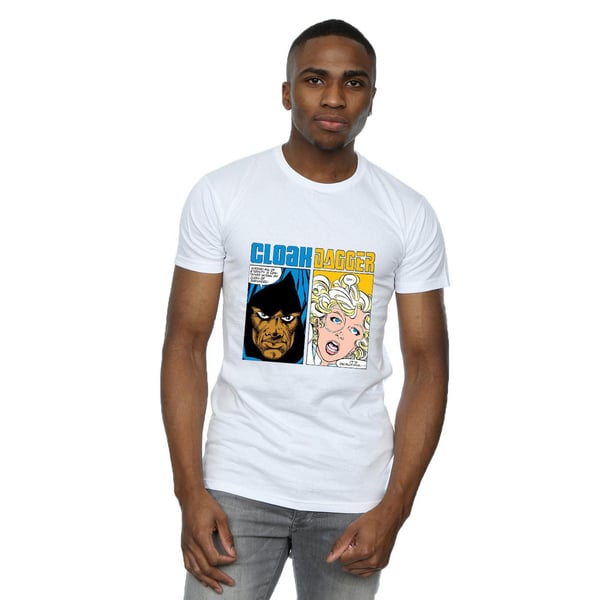 Marvel Mens Cloak And Dagger Comic Panels T-Shirt