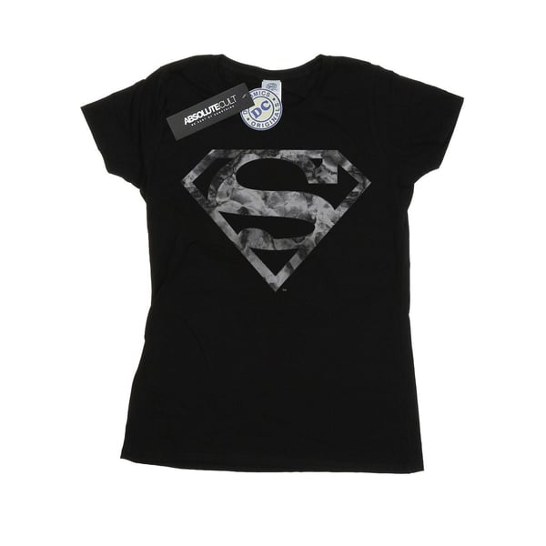 DC Comics Womens/Ladies Superman Marble Logo Cotton T-Shirt