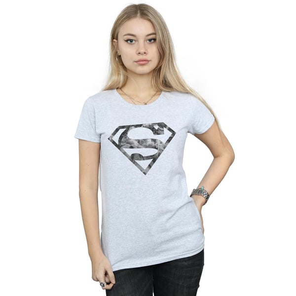 DC Comics Womens/Ladies Superman Marble Logo Cotton T-Shirt