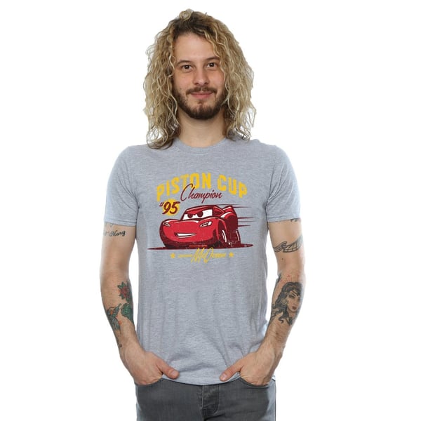 Disney Mens Cars Piston Cup Champion T-Shirt