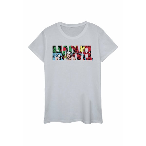 Marvel Womens/Ladies Infill Character Logo T-Shirt