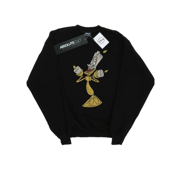 Disney Mens Beauty And The Beast Lumiere Distressed Sweatshirt