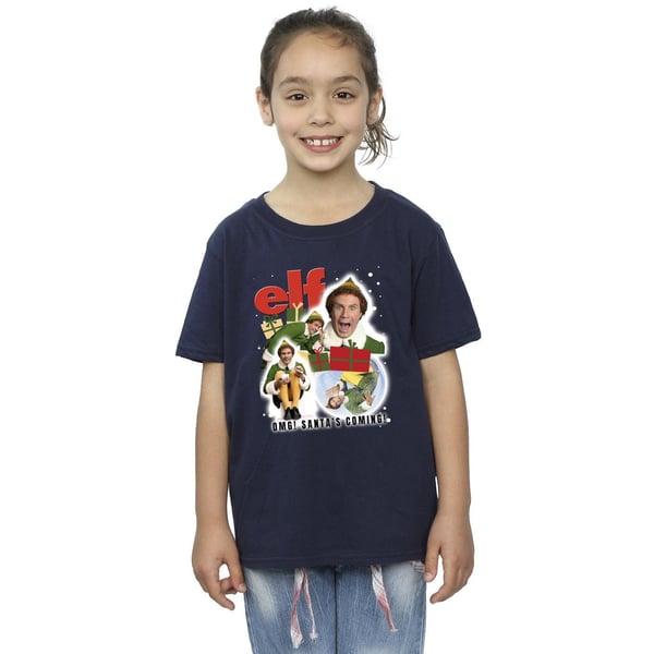 Elf Girls Buddy Collage Cotton T-Shirt