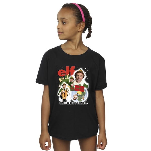 Elf Girls Buddy Collage Cotton T-Shirt